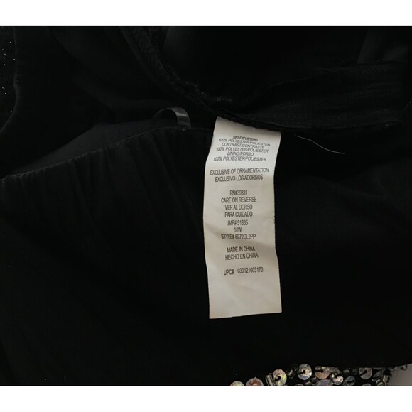My Michelle Dress Babydoll Strapless Sparkle Embelished Y2K Black Plus Size 18W - Picture 7 of 7